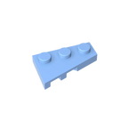 Gobricks GDS-547 Wedge Plate 3 x 2 Right | Compatible Building Block for DIY Creations