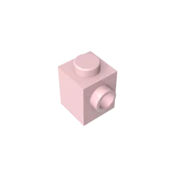 Gobricks GDS-635 BRICK 1X1 W. 1 KNOB | Single Side Bump Building Block Compatible with Lego 87087