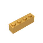 Gobricks GDS-534 Brick 1 x 4 without Bottom Tubes | Compatible Building Block Set