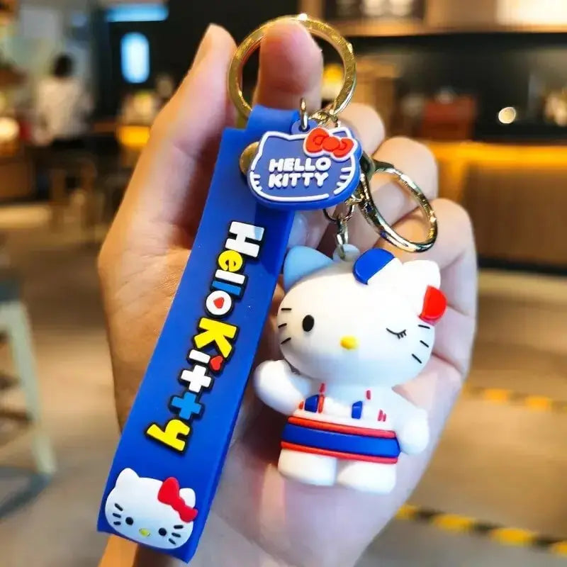 Sanrio Hello Kitty Key Chains, Kawaii Anime Cartoon Cinnamoroll Car Keychains Backpack Ornaments