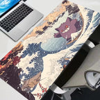 Large Mouse Pads P-pokemon Gengar Desk Gaming Mousepad with Stitched Edges and Non-Slip Rubber Base Extended 900x400 Mouse Pad