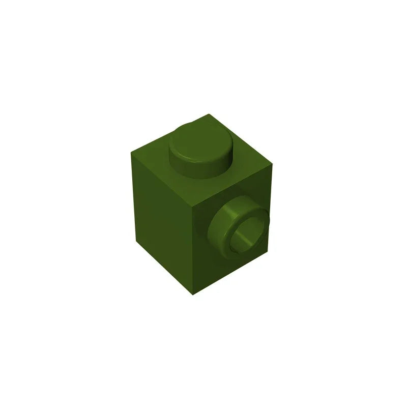 Gobricks GDS-635 BRICK 1X1 W. 1 KNOB | Single Side Bump Building Block Compatible with Lego 87087