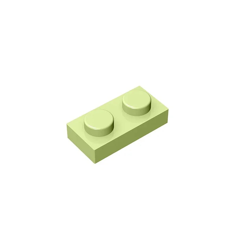 Gobricks GDS-502 Plate 1 x 2 Compatible Building Blocks | 6225 Pieces for DIY Creations