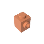 Gobricks GDS-1046 Modified Brick 1 x 1 with Studs on 2 Sides | Building Block for DIY