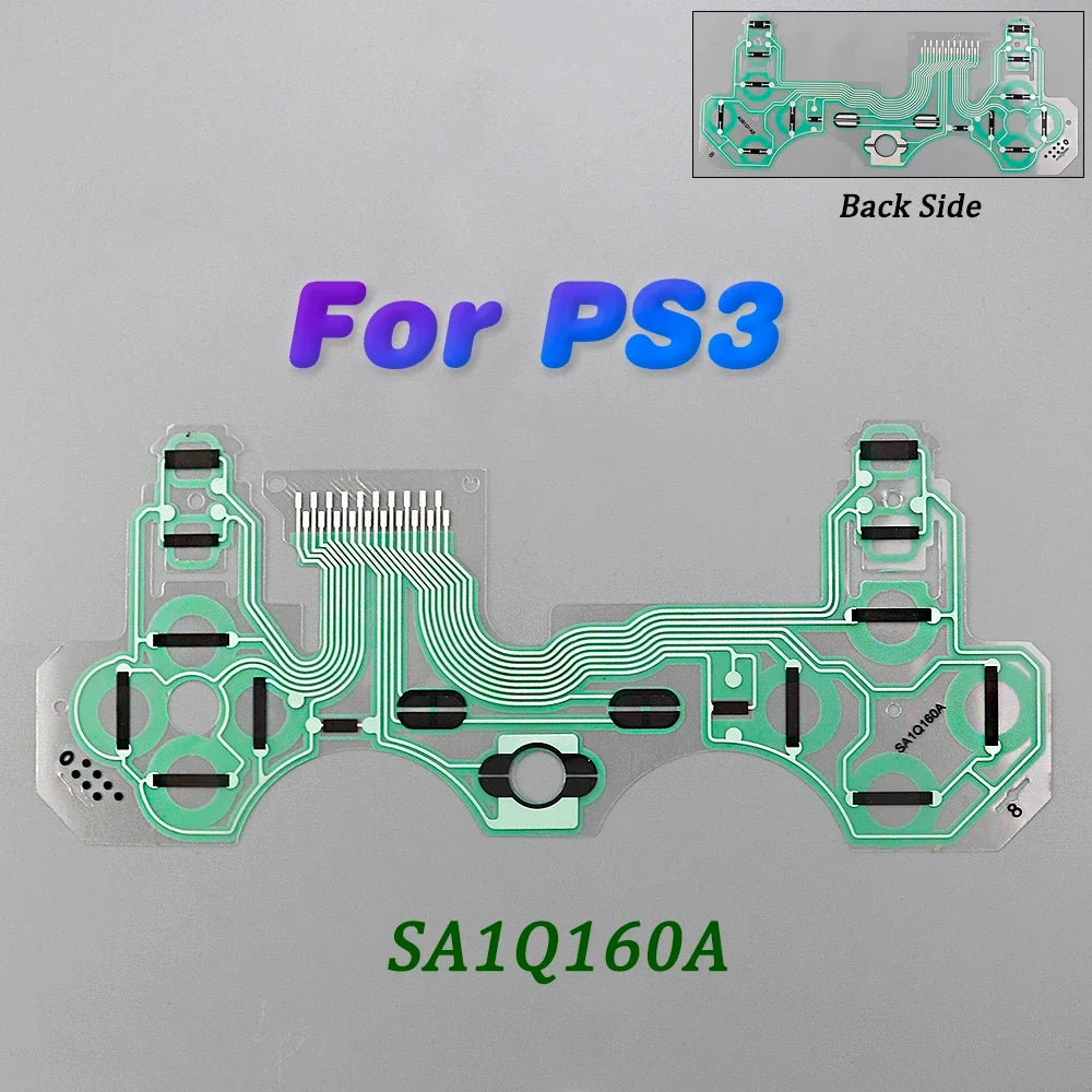 1Pc Button Ribbon Circuit Board for PS3 PS4 Pro PS5 Controller | Conductive Film Keypad Flex Cable Replacement