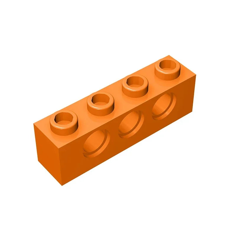 Gobricks GDS-625 Technical Brick 1x4 3-Hole | Compatible with Lego 3701