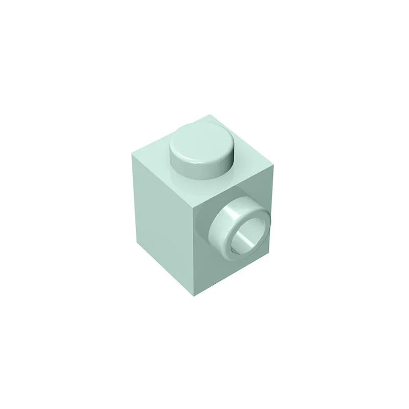 Gobricks GDS-635 BRICK 1X1 W. 1 KNOB | Single Side Bump Building Block Compatible with Lego 87087