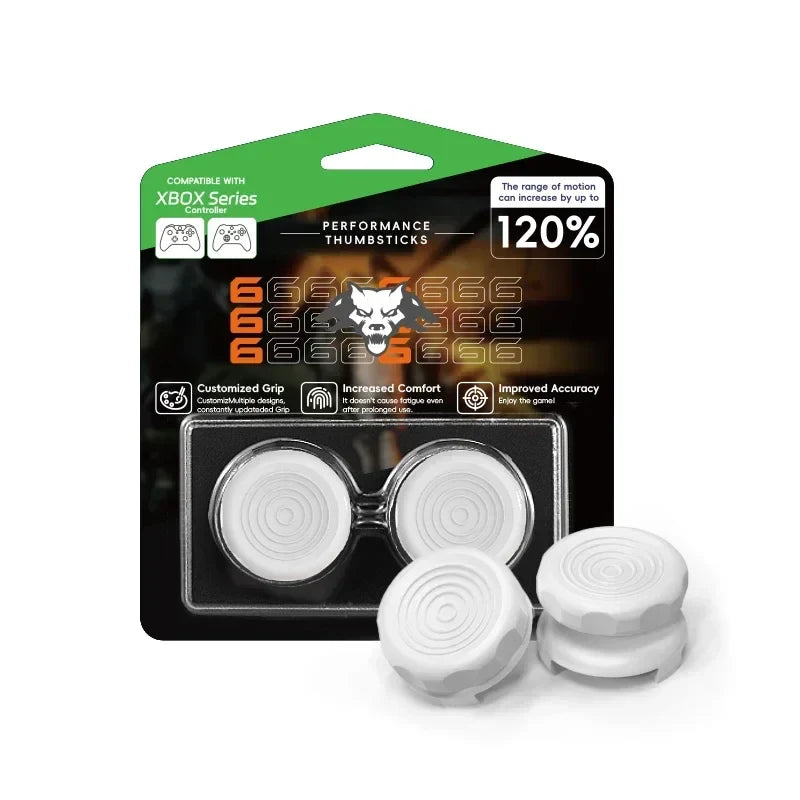 DATA FROG 2PCS High-Rise Analog Stick Cap for PS4 PS5 Xbox One Controller | FPS Precision Thumb Grip Joystick Cover