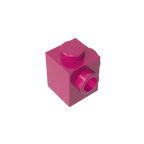 Gobricks GDS-1046 Modified Brick 1 x 1 with Studs on 2 Sides | Building Block for DIY