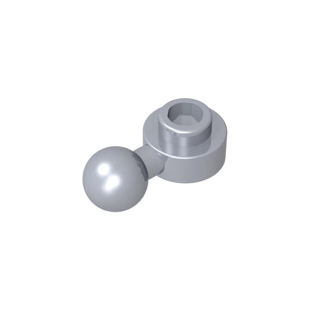 Gobricks GDS-1500 Hinged Plate 1x1 with Ball Head | Compatible Building Brick