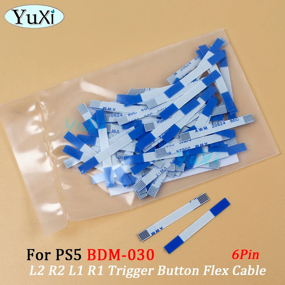 PS5 BDM-030 Replacement Flex Cable Set | Power Switch and Trigger Button Repair Kit