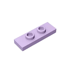 Gobricks GDS-1504 Plate, Modified 1 x 3 with 2 Studs (Double Jumper) | Compatible Building Block Piece