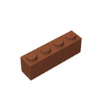 Gobricks GDS-534 Brick 1 x 4 without Bottom Tubes | Compatible Building Block Set