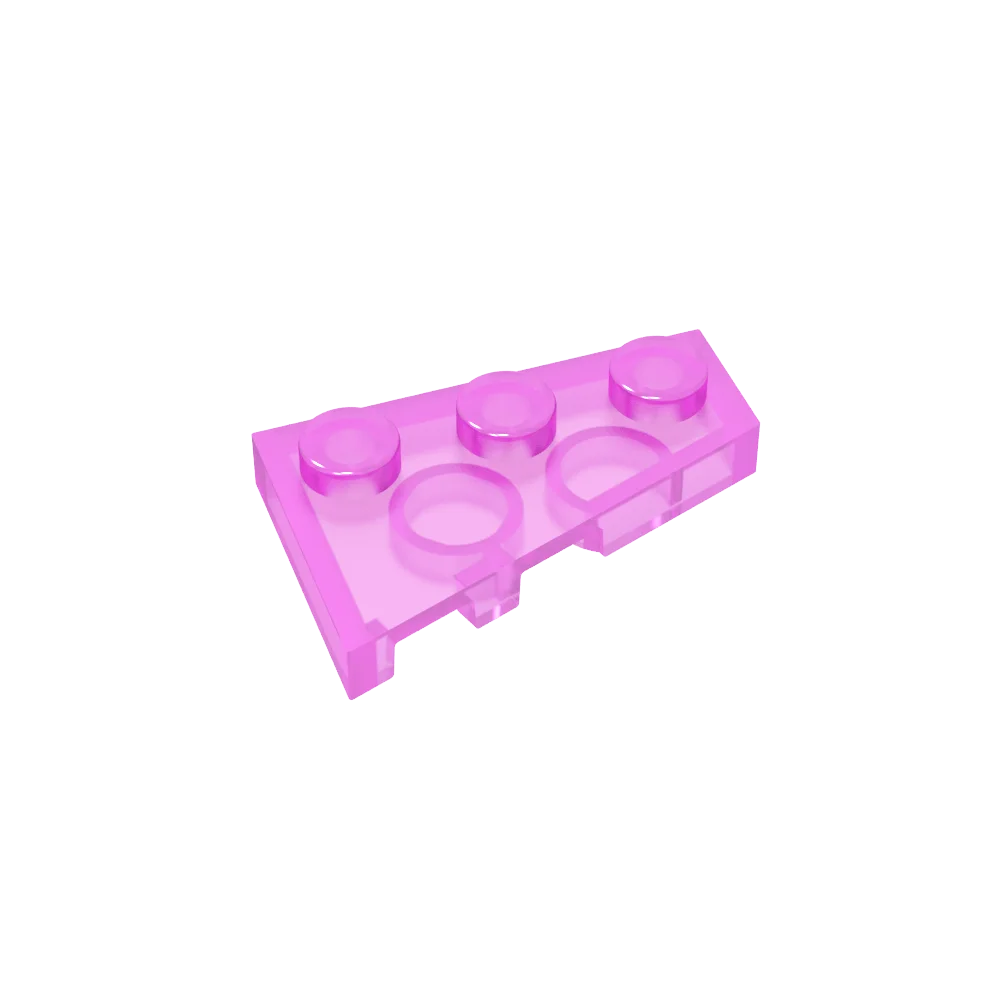 Gobricks GDS-547 Wedge Plate 3 x 2 Right | Compatible Building Block for DIY Creations