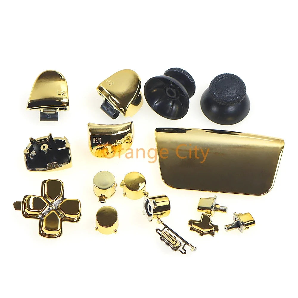 1Set Gamepad Full Set Buttons for PS5 3.0 V3.0 Electroplated Button Kit | Game Controller Accessories