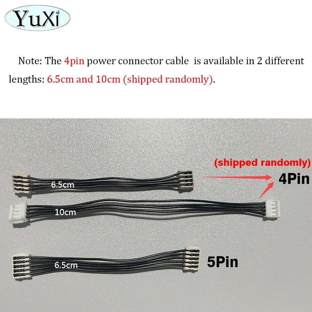 2Pcs Power Connector Cables For PS4 1000 1100 1200 | 5Pin 4Pin Host Power Line Cord Replacement