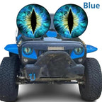 Beast Eyes Headlight Decals – Car & Jeep Headlight Sticker | 6 Colors | Universal Fit