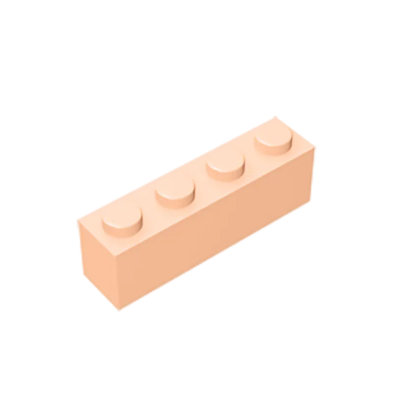 Gobricks GDS-534 Brick 1 x 4 without Bottom Tubes | Compatible Building Block Set