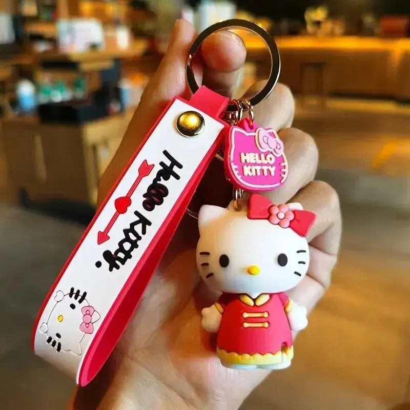 Sanrio Hello Kitty Key Chains, Kawaii Anime Cartoon Cinnamoroll Car Keychains Backpack Ornaments
