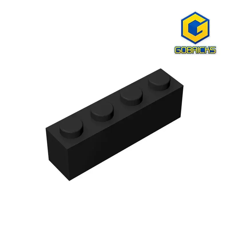 Gobricks GDS-534 Brick 1 x 4 without Bottom Tubes | Compatible Building Block Set