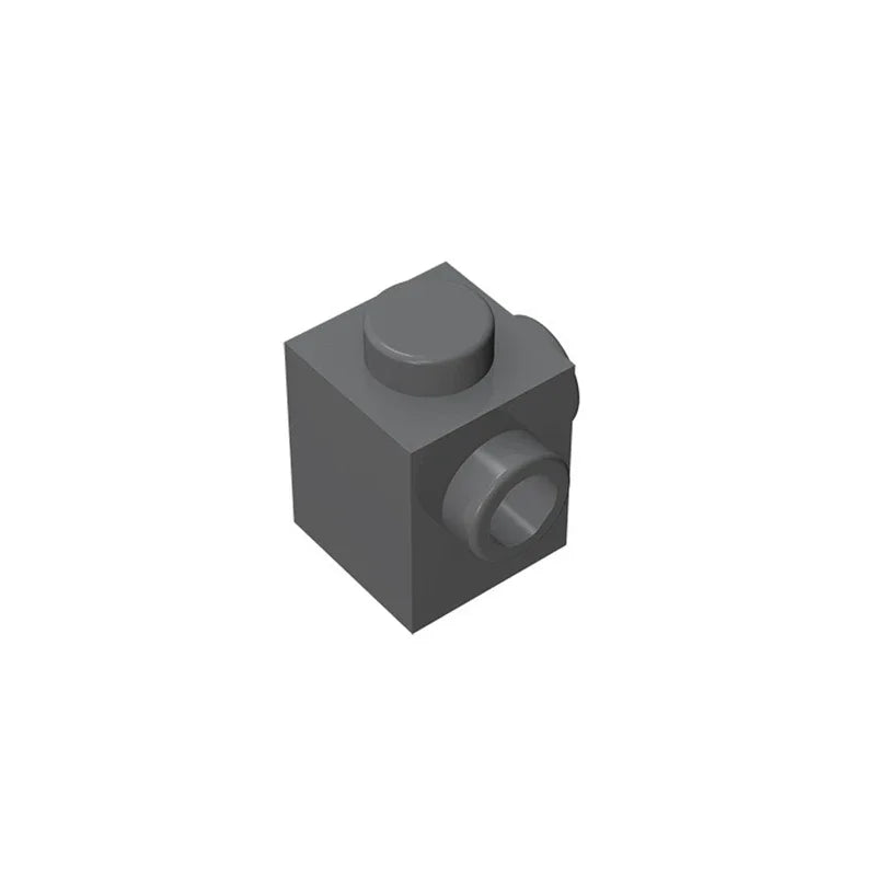 Gobricks GDS-1046 Modified Brick 1 x 1 with Studs on 2 Sides | Building Block for DIY
