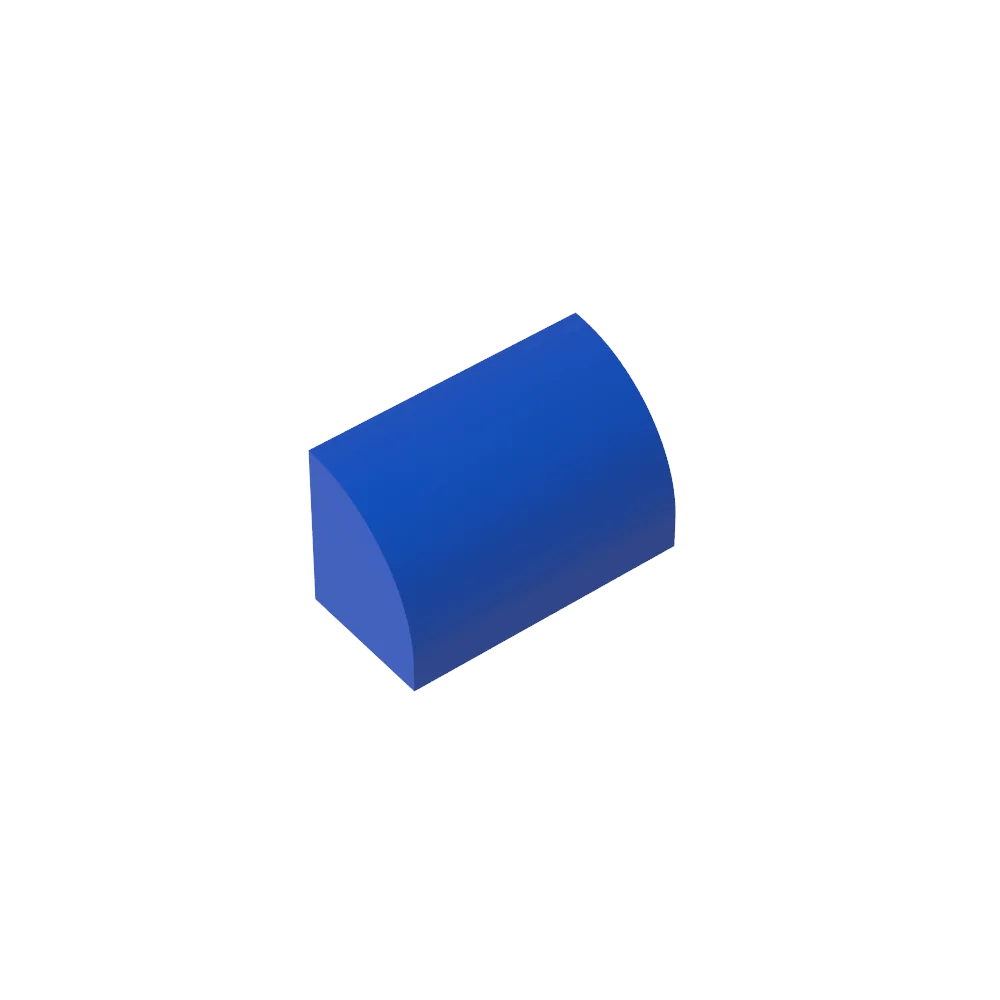 Gobricks GDS-M063 Curved Brick 1 x 2 x 1 No Studs | Compatible Building Block