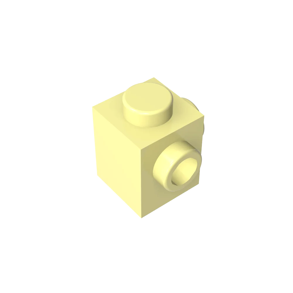 Gobricks GDS-1046 Modified Brick 1 x 1 with Studs on 2 Sides | Building Block for DIY