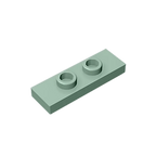 Gobricks GDS-1504 Plate, Modified 1 x 3 with 2 Studs (Double Jumper) | Compatible Building Block Piece