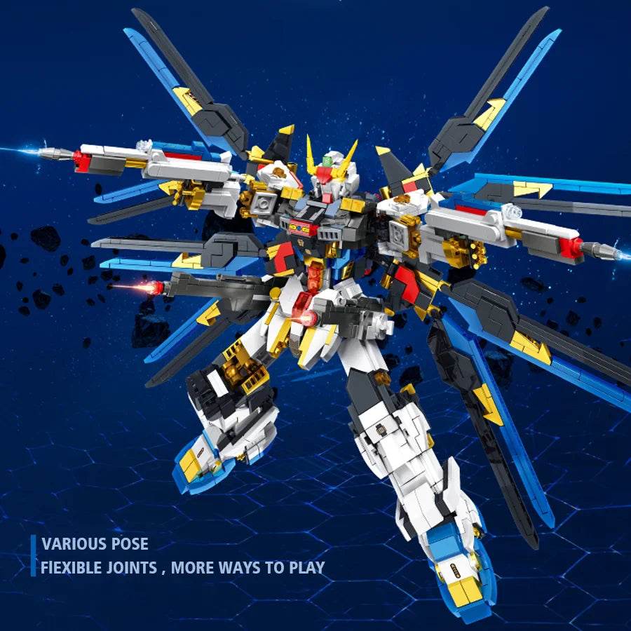 Compatible with LEGO mecha series Chinese style building block assembly model hand-made desktop ornaments birthday gift - Hurricane Freemech / CHINA