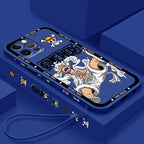 One Piecee Luffyy anime Cartoon Liquid Left Rope For Apple iPhone 15 14 13 12 11 XS XR X 8 7 SE Pro Max Plus Mini Soft Phone Case