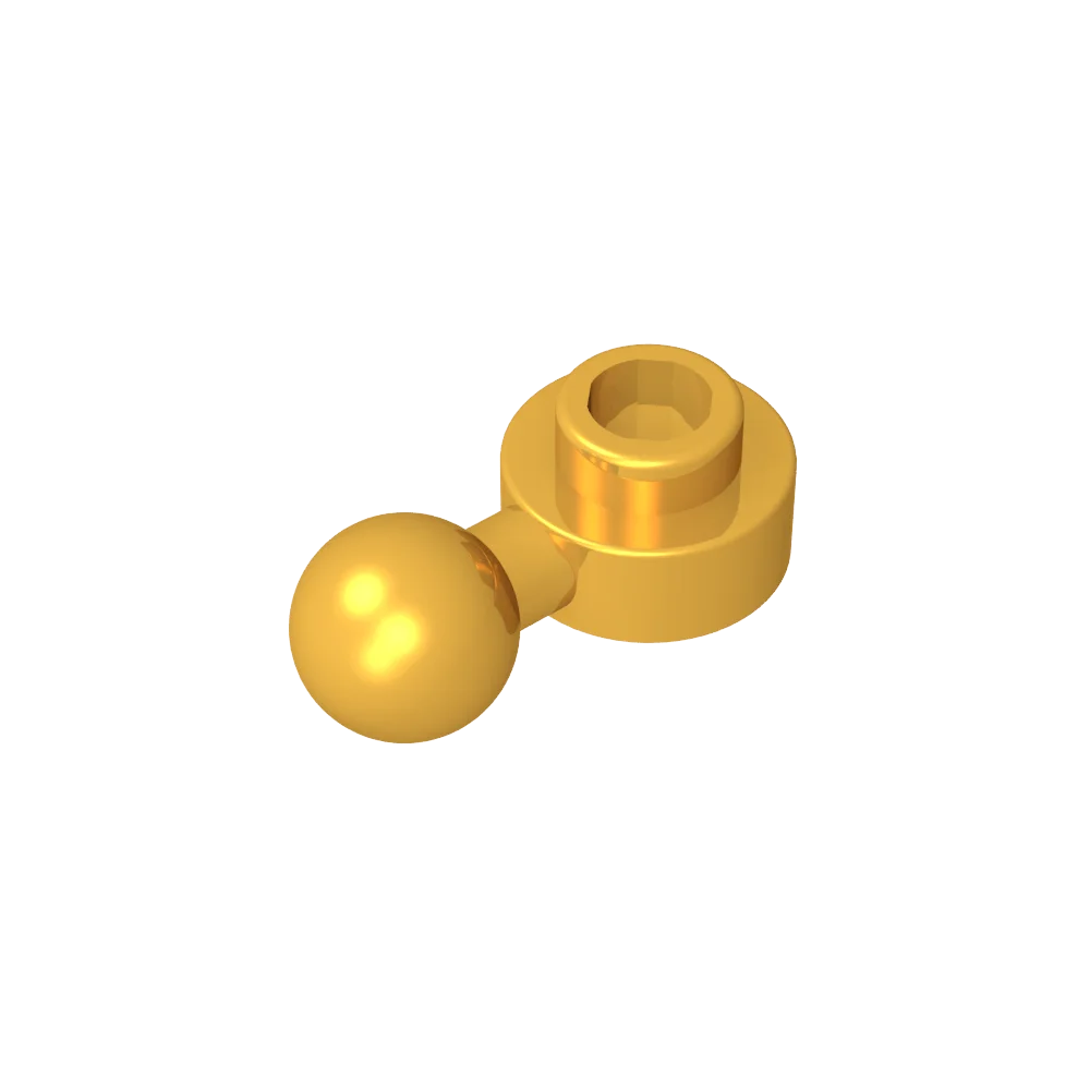 Gobricks GDS-1500 Hinged Plate 1x1 with Ball Head | Compatible Building Brick