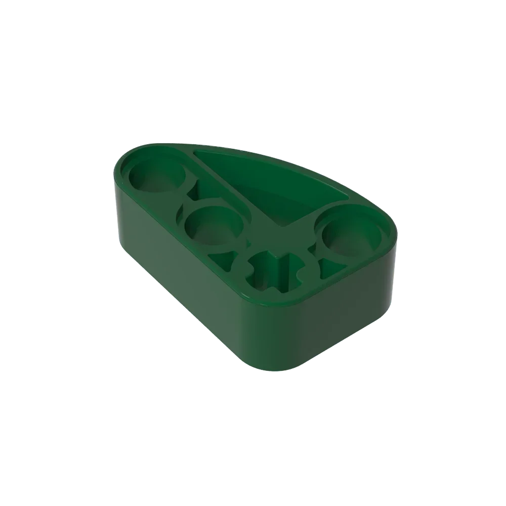 Gobricks GDS-2016 Technical Beam 2 x 3 L-Shape with Quarter Ellipse Thick | Building Blocks Toy Compatible with Lego 71708