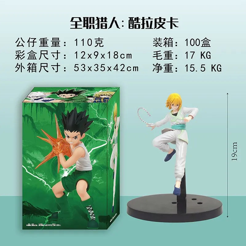 6 PCS Hunter X Hunter Figurines, Chrollo Killua Gon Hisoka Kurapika Illumi Action Figure PVC Statue