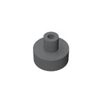 Gobricks Tile Round 1x1 with Bar and Pin Holder | Compatible Building Block