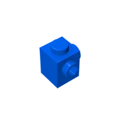 Gobricks GDS-1046 Modified Brick 1 x 1 with Studs on 2 Sides | Building Block for DIY