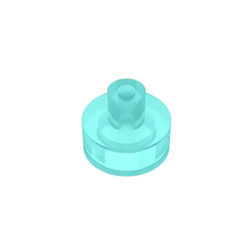 Gobricks Tile Round 1x1 with Bar and Pin Holder | Compatible Building Block
