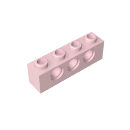 Gobricks GDS-625 Technical Brick 1x4 3-Hole | Compatible with Lego 3701