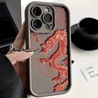 Luxury Fashion East Dragon Soft Phone Case for Samsung Galaxy S24 Ultra S23FE S22 S21 Plus A54 A55 A53 A15 A35 A14 A34 A32 Cover
