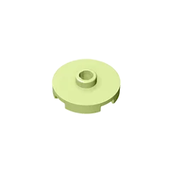 Gobricks GDS-1041 Tile Round 2x2 with Open Stud | Compatible Building Block for DIY Educational Kits
