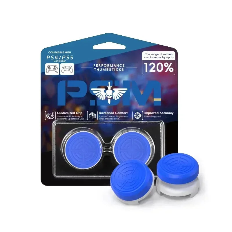 DATA FROG High-Rise Thumb Stick Grips | FPS Performance Extenders for PS4 PS5 and 8BitDo Ultimate Controller