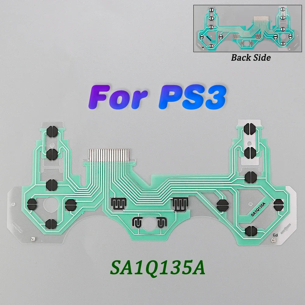 1Pc Button Ribbon Circuit Board for PS3 PS4 Pro PS5 Controller | Conductive Film Keypad Flex Cable Replacement