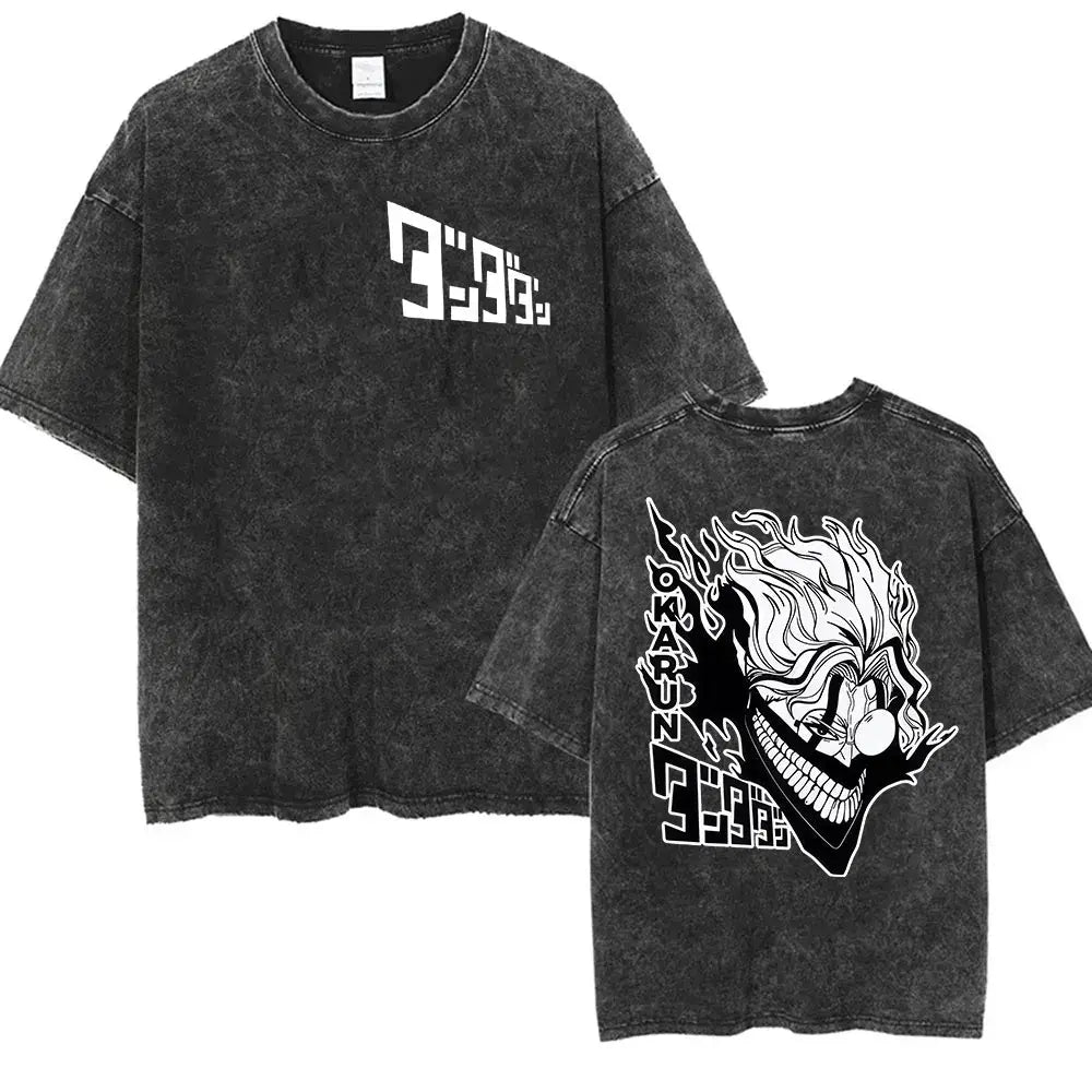 Dandadan Okarun Graphic T Shirt Vintage Washed Tee