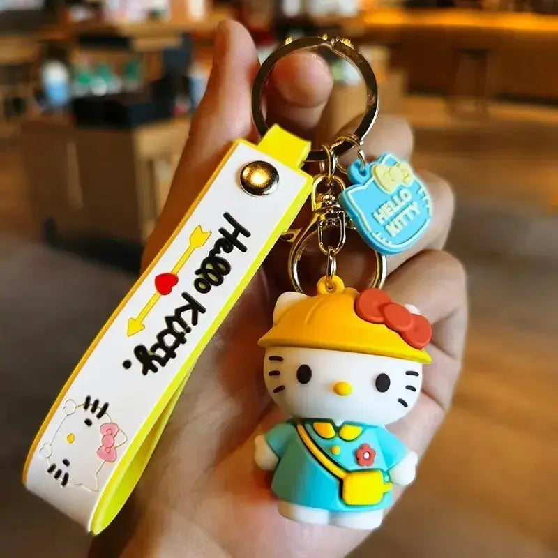 Sanrio Hello Kitty Key Chains, Kawaii Anime Cartoon Cinnamoroll Car Keychains Backpack Ornaments