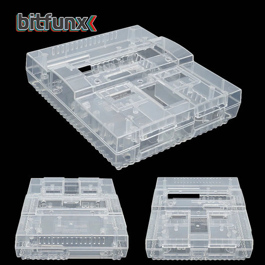 Super Nintendo Replacement Console Shell Housing SNES Clear Translucent