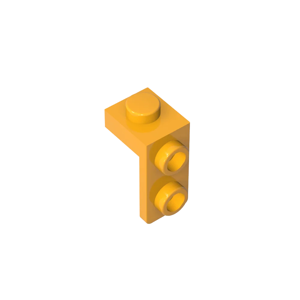 Gobricks Bracket 1 x 1 - 1 x 2 | Compatible Building Block