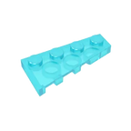 Gobricks GDS-549 Wedge Plate 4 x 2 Right | Building Block for Compatible DIY Sets