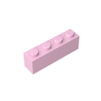 Gobricks GDS-534 Brick 1 x 4 without Bottom Tubes | Compatible Building Block Set