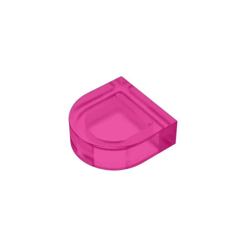 Gobricks Tile Round 1 x 1 Half Circle Extended | Compatible Brick Building Block