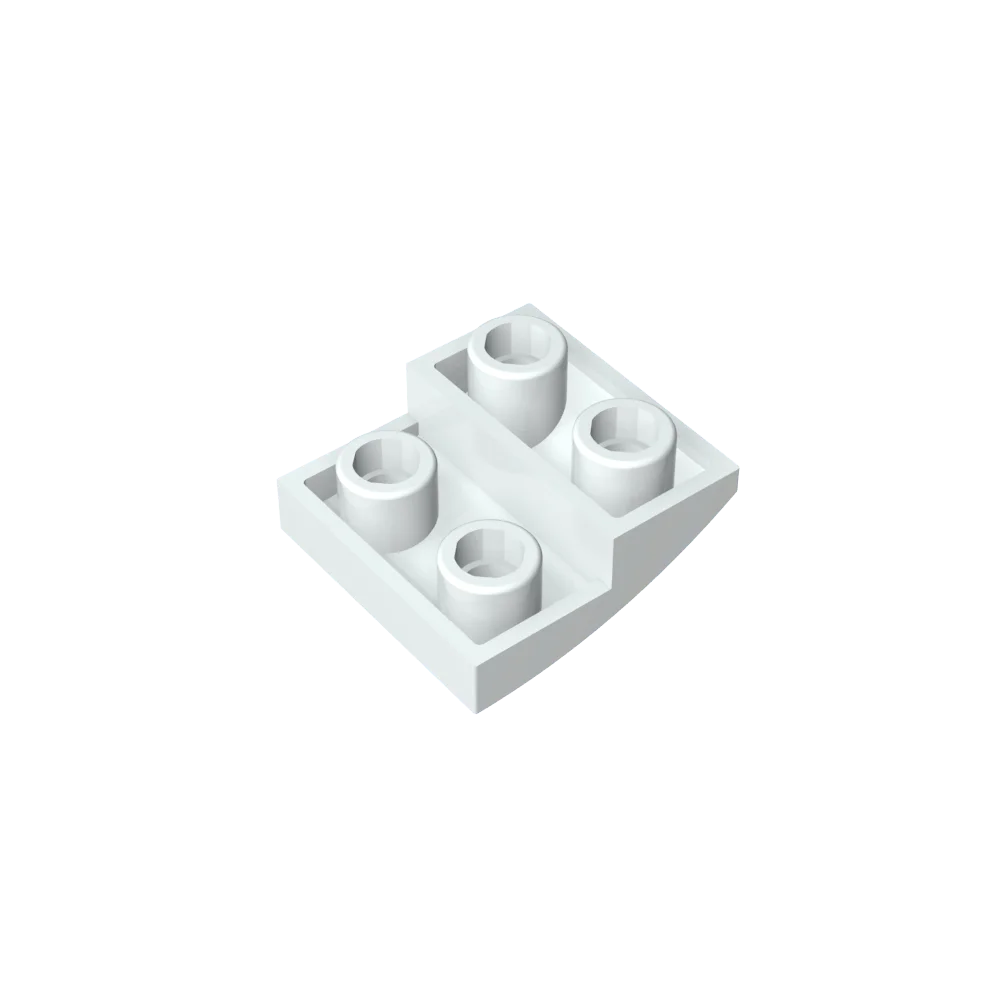 Gobricks GDS-1270 Slope, Curved 2 x 2 Inverted | Compatible with Lego 32803 Building Block
