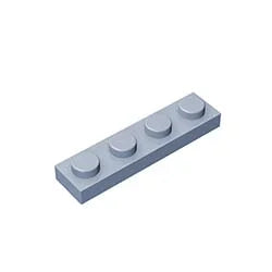 Gobricks GDS-504 Plate 1 x 4 | Compatible Building Block Pieces